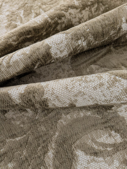 Scalamandre Amadeus Mushroom Floral Rayon Cotton - Brown Beige - By The Yard - MSRP USD 188/y