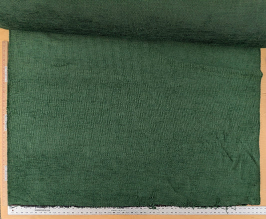 Scalamandre Stanford Chenille Dark Green  Cotton Rayon Heavy  Lush- Made in US- By The Yard