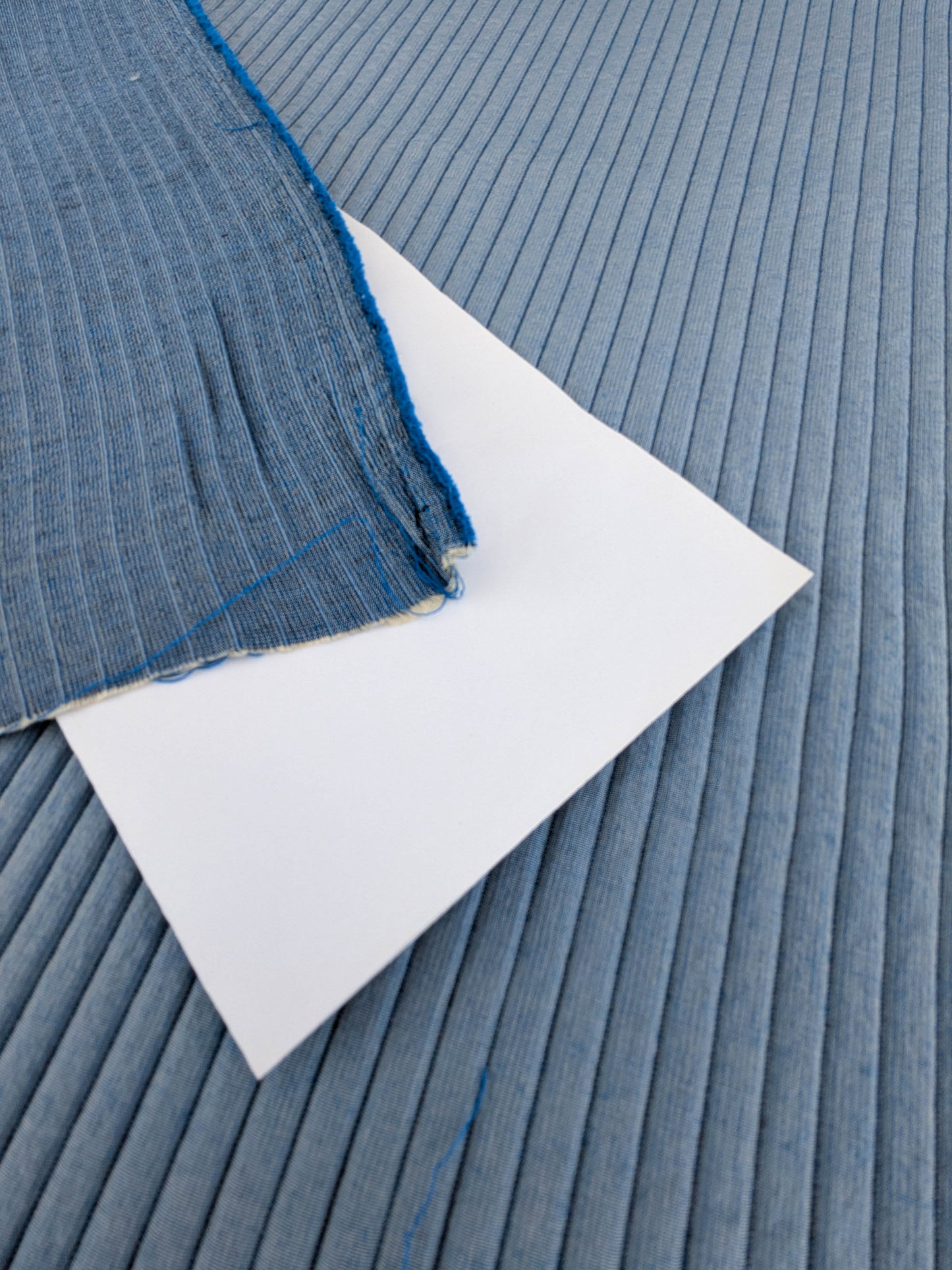 Scalamandre Grenoble in Blue Silk Wool Blend Texture Quilted Stripe Matelasse Stripe  - By The Yard