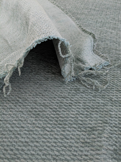 Scalamandre Stanford Chenille Sage Green  Cotton Rayon Heavy  Lush- Made in US- By The Yard