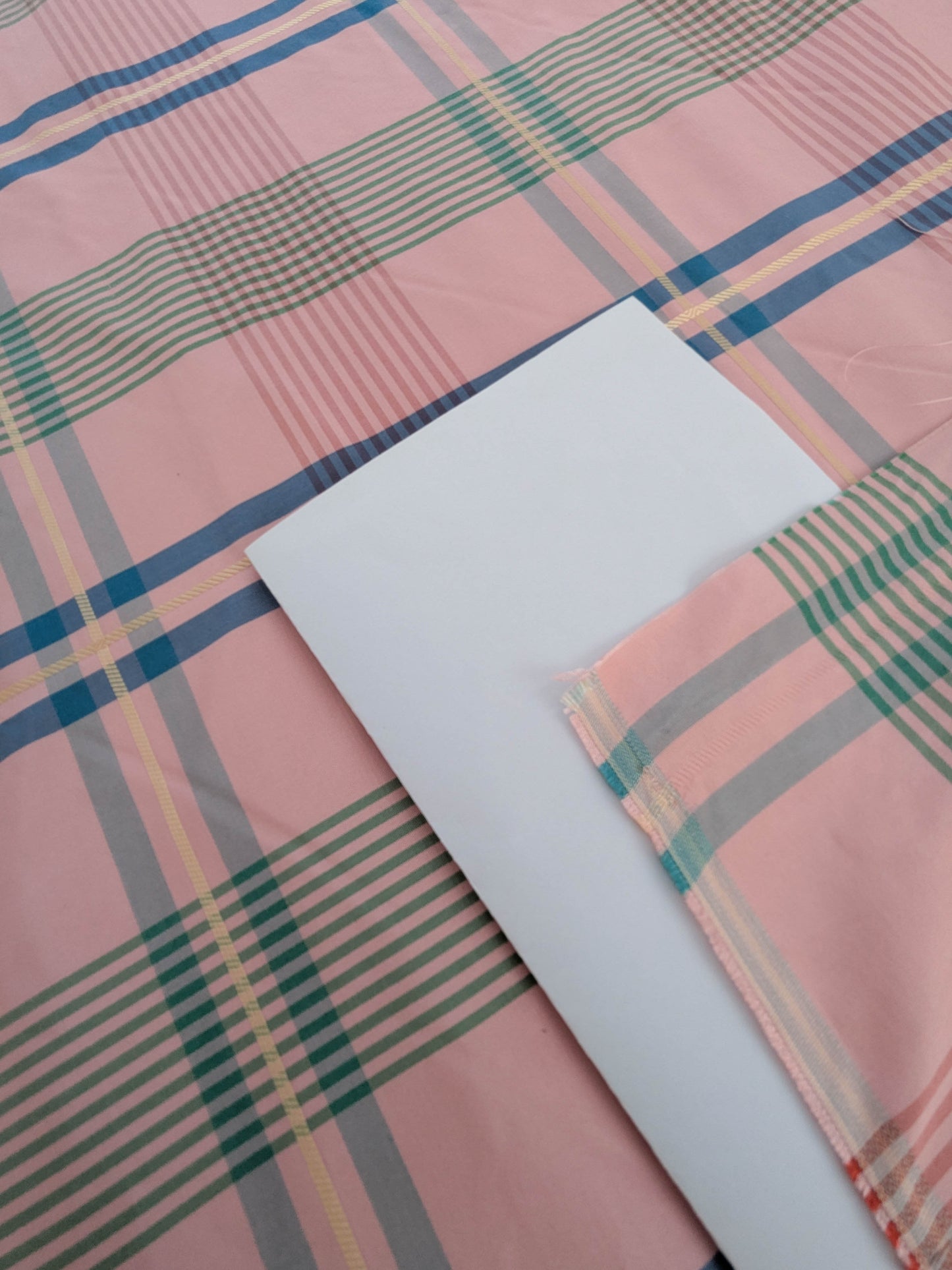 Scalamandre  Fasianella Pink Plaid Silk - Blue Yellow Pink  - By The Yard
