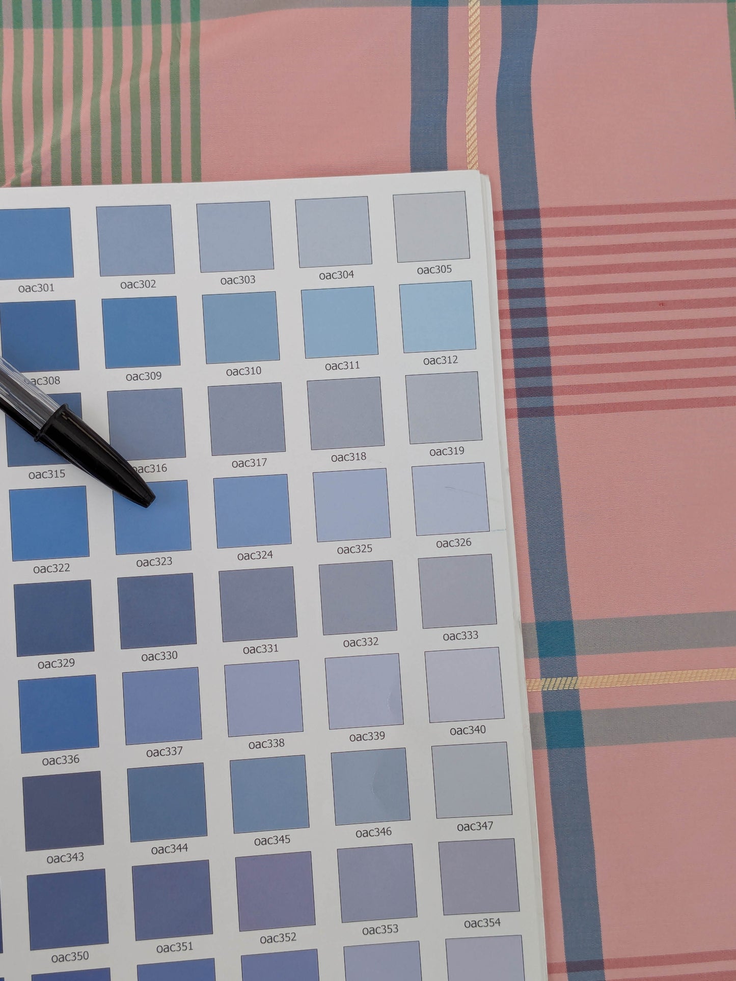 Scalamandre  Fasianella Pink Plaid Silk - Blue Yellow Pink  - By The Yard