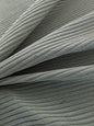 Scalamandre Grenoble Green Silk Wool Blend Texture Quilted Stripe Matelasse Stripe - By The Yard