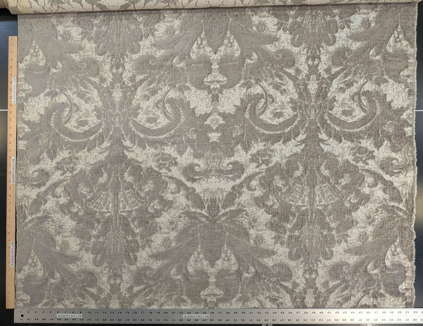 Scalamandre Amadeus French Gray Floral Rayon Cotton - By The Yard - MSRP USD 188/y