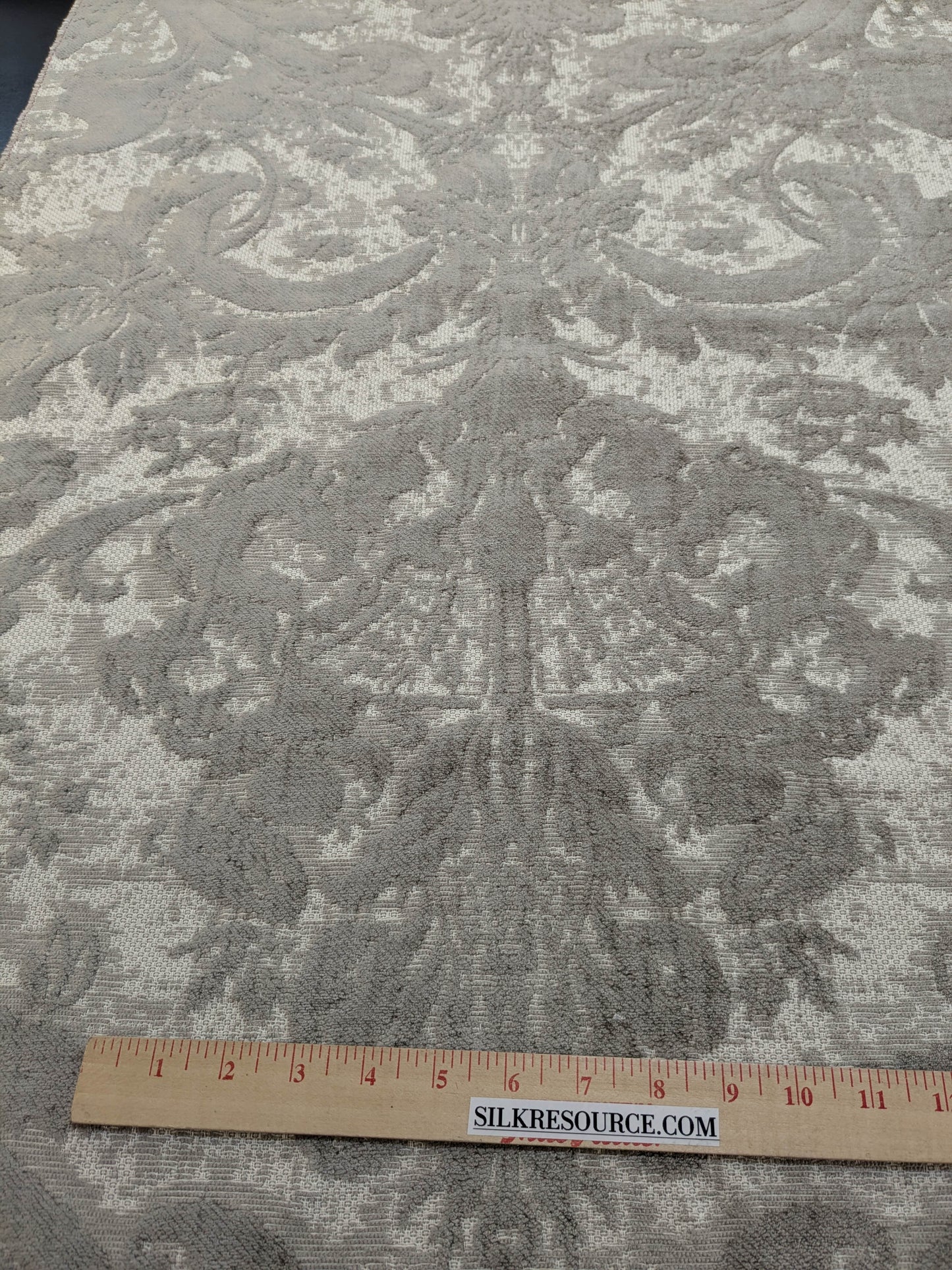 Scalamandre Amadeus French Gray Floral Rayon Cotton - By The Yard - MSRP USD 188/y