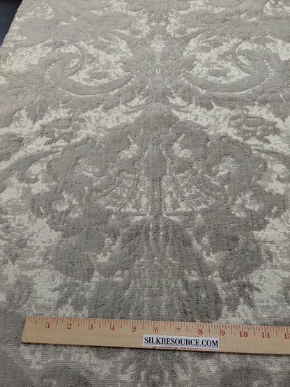 Scalamandre Amadeus French Gray Floral Rayon Cotton - By The Yard - MSRP USD 188/y