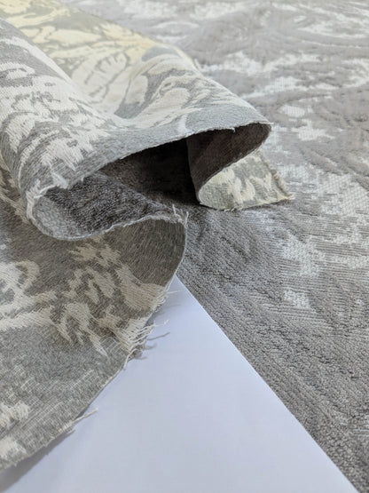 Scalamandre Amadeus French Gray Floral Rayon Cotton - By The Yard - MSRP USD 188/y