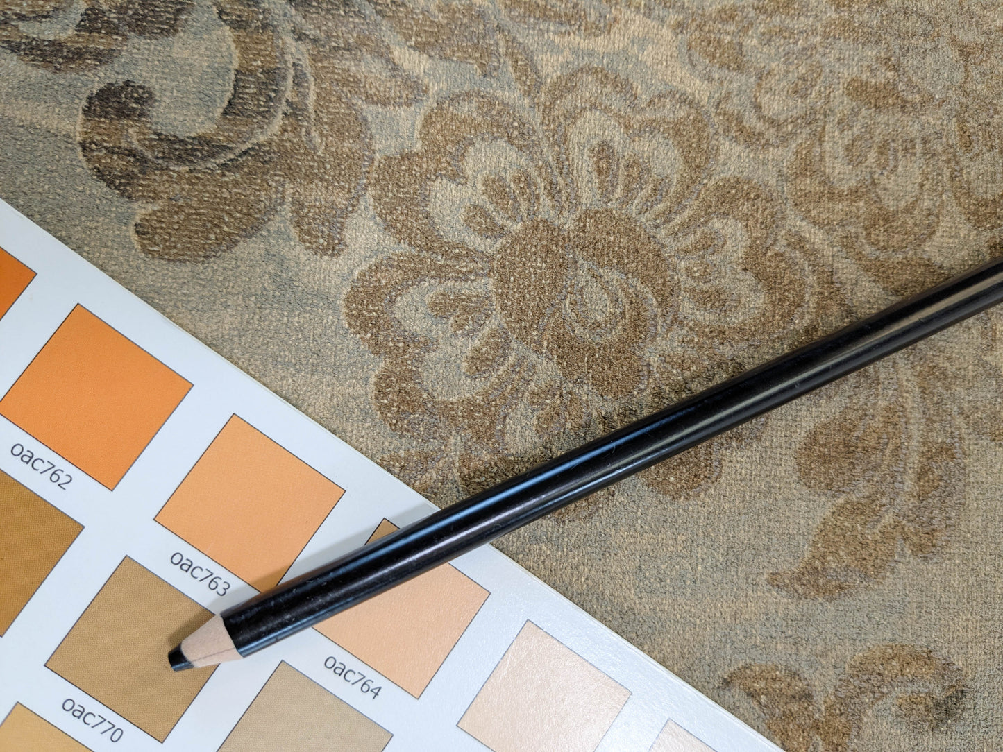 Venice Deep Silver Beige  Velvet Printed Renaissance Damask Radiance - By The Yard - Special Order