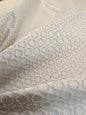 Scalamandre Lelievre Paris Circe Ivoire Ivory Circle Small Scale Geometric Jacquard Cotton Polyester MSRP USD 224/y