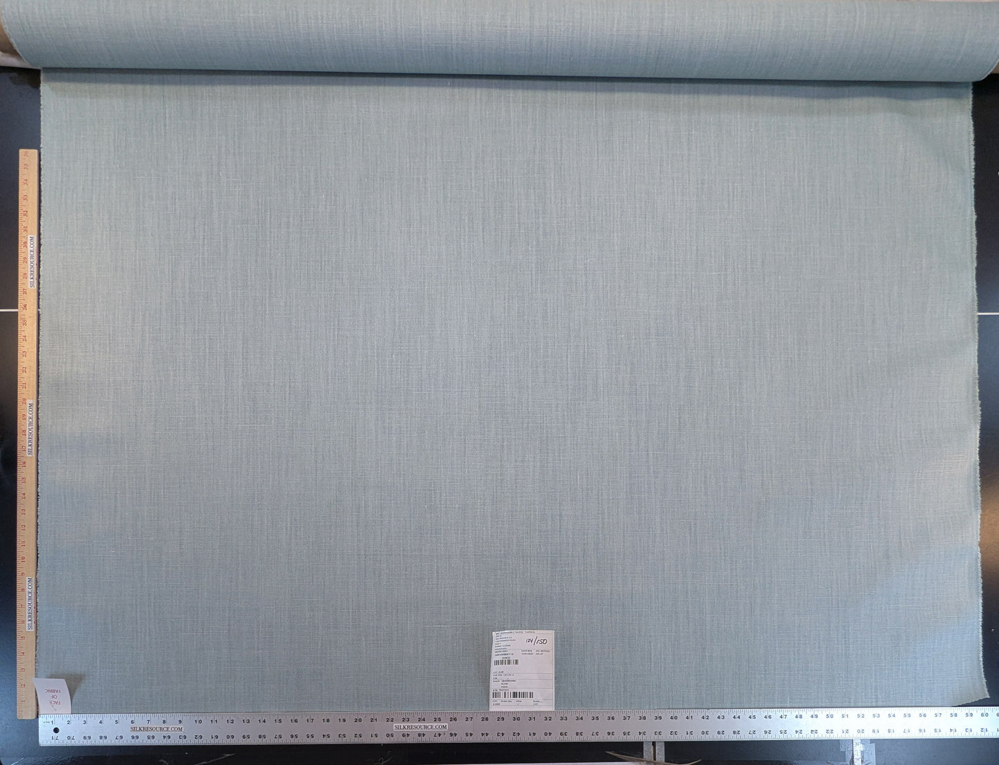 Scalamandre Glow Aqua Blue Solid 100% Linen Heavy Duty -By The Yard - MSRP USD 338/y