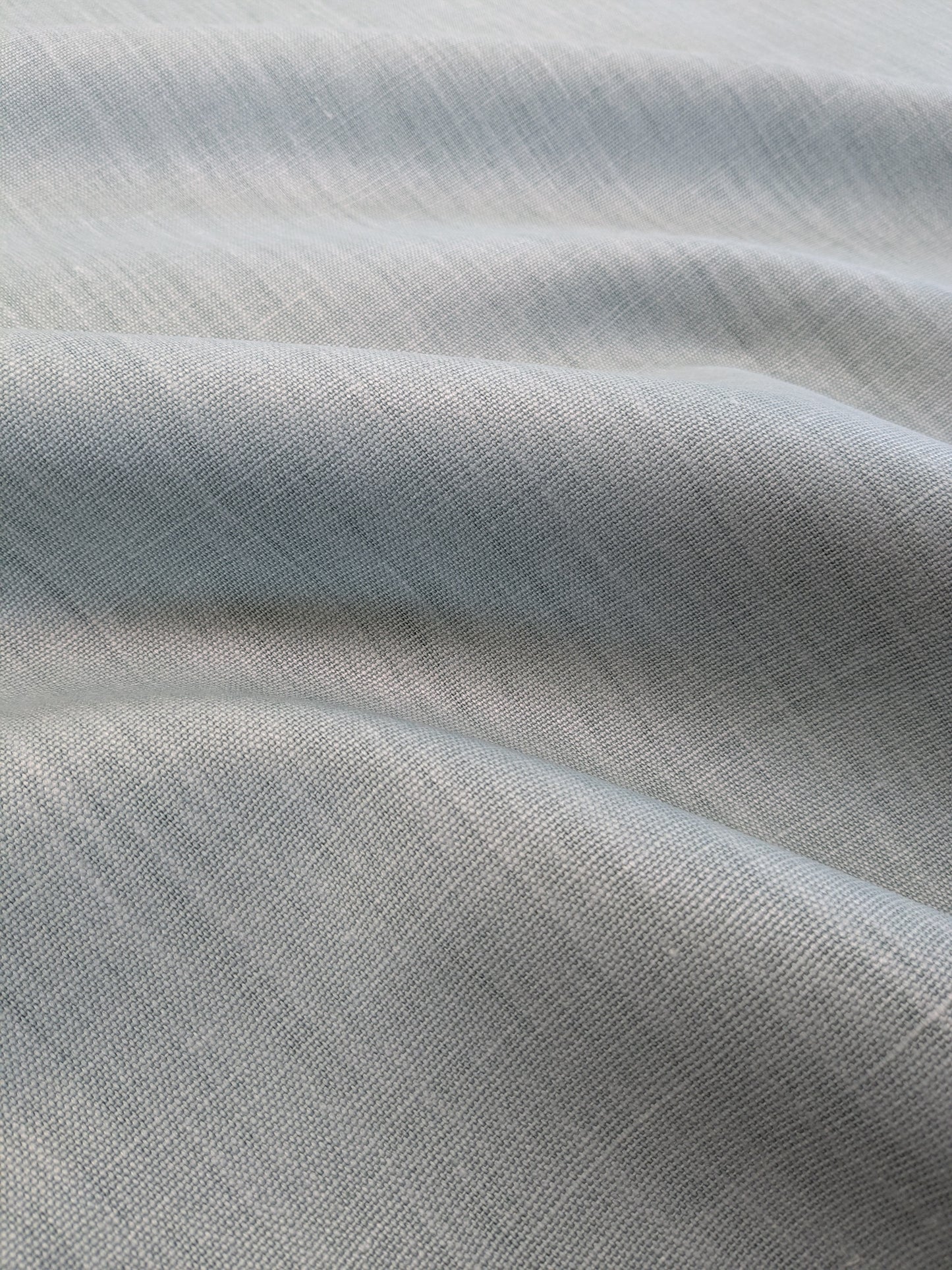 Scalamandre Glow Aqua Blue Solid 100% Linen Heavy Duty -By The Yard - MSRP USD 338/y