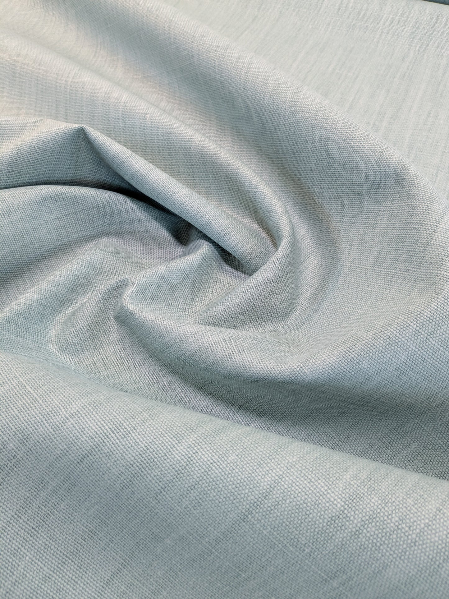 Scalamandre Glow Aqua Blue Solid 100% Linen Heavy Duty -By The Yard - MSRP USD 338/y