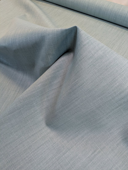 Scalamandre Glow Aqua Blue Solid 100% Linen Heavy Duty -By The Yard - MSRP USD 338/y
