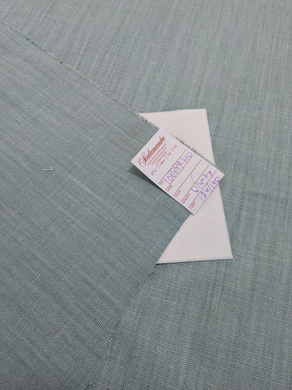 Scalamandre Glow Aqua Blue Solid 100% Linen Heavy Duty -By The Yard - MSRP USD 338/y