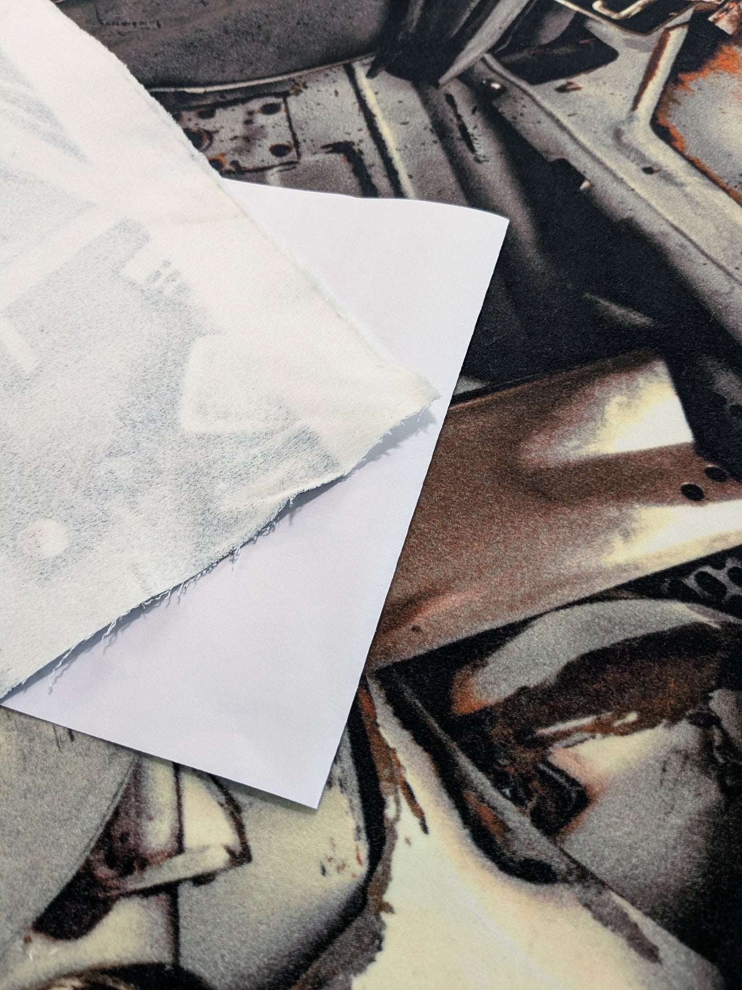 Scalamandre Gaultier Fangio Terra Cotton Print Formula One Race Car Metal Art - Gray Orange - By The Yard