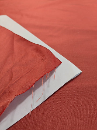 Scalamandre Dynasty Taffeta Coral Red  100% Silk Heavy MSRP USD 322/y
