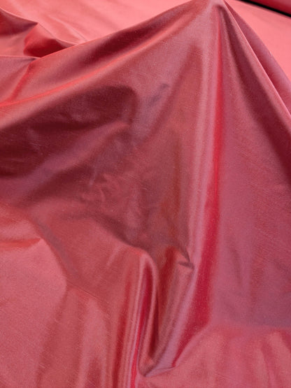 Scalamandre Dynasty Taffeta Coral Red  100% Silk Heavy MSRP USD 322/y
