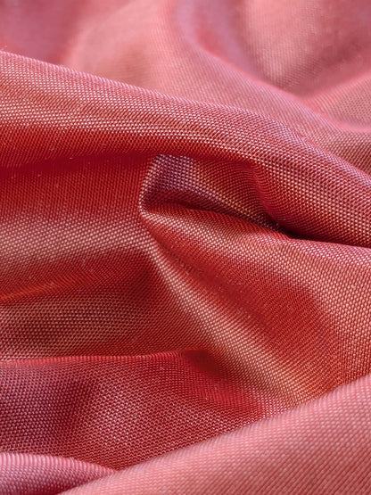 Scalamandre Dynasty Taffeta Coral Red  100% Silk Heavy MSRP USD 322/y
