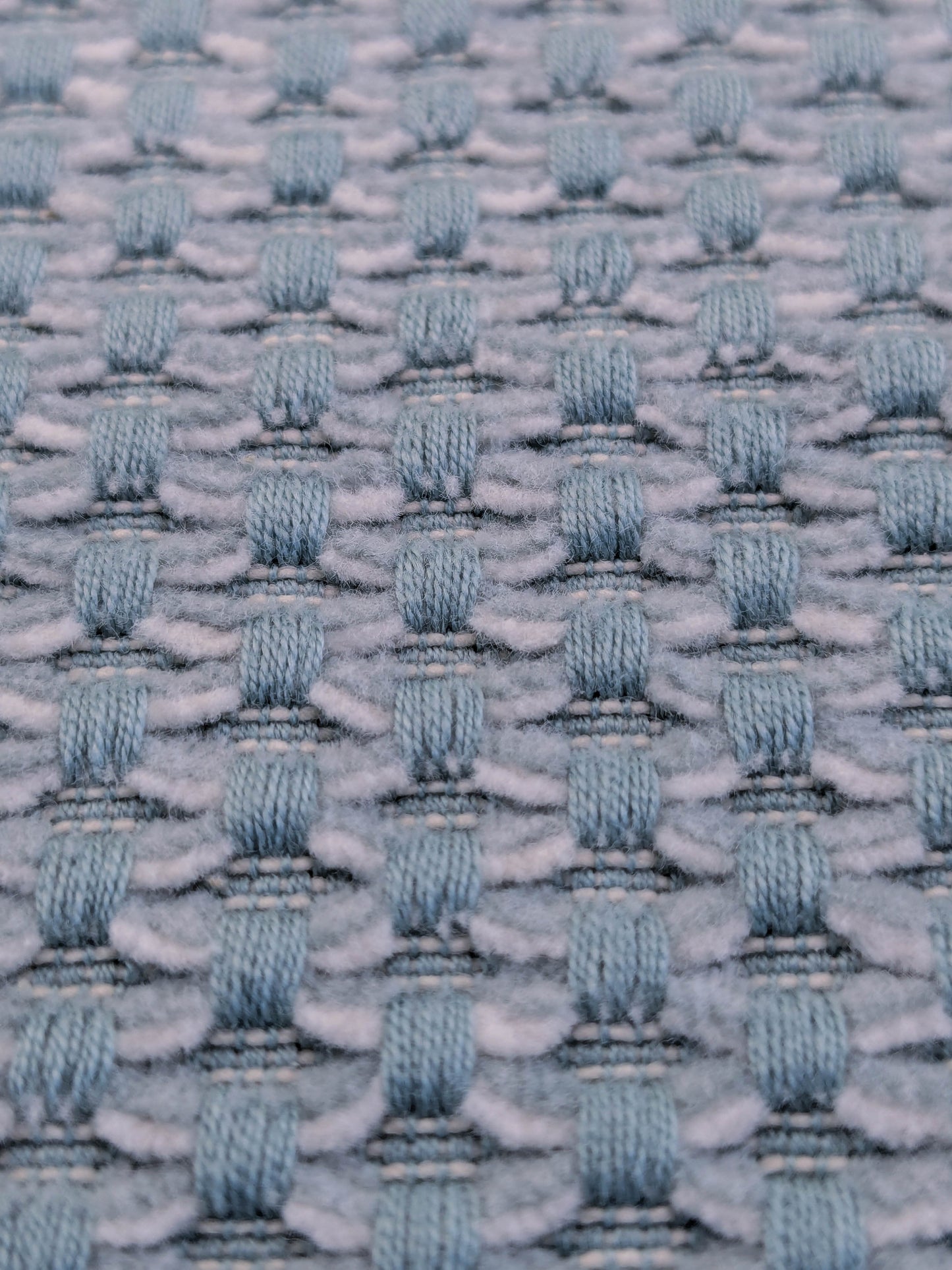 Scalamandre Matera Aquamarine Diamond Weave Heavy Duty Cotton - Blue Aqua By The Yard