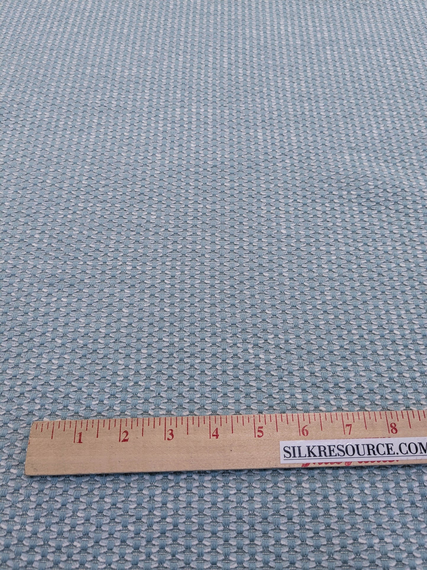 Scalamandre Matera Aquamarine Diamond Weave Heavy Duty Cotton - Blue Aqua By The Yard