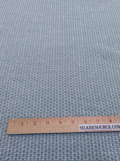 Scalamandre Matera Aquamarine Diamond Weave Heavy Duty Cotton - Blue Aqua By The Yard
