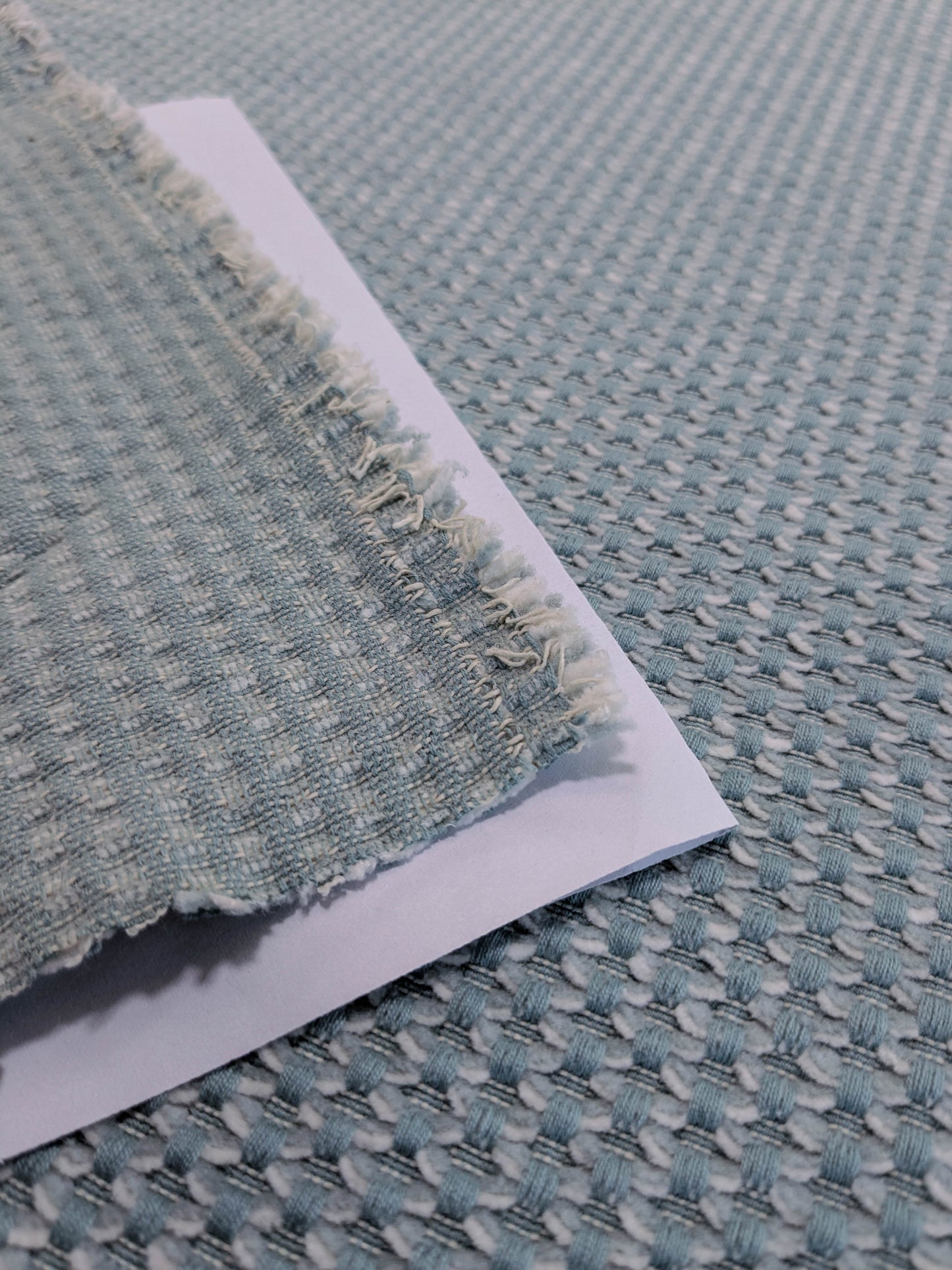 Scalamandre Matera Aquamarine Diamond Weave Heavy Duty Cotton - Blue Aqua By The Yard