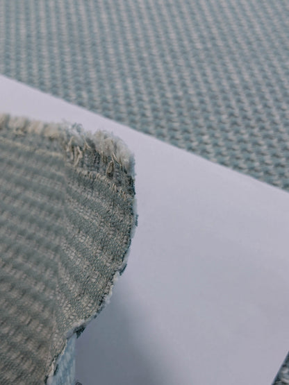 Scalamandre Matera Aquamarine Diamond Weave Heavy Duty Cotton - Blue Aqua By The Yard