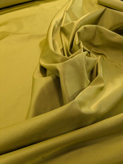Scalamandre Serenity Pistachio Green Chartreuse 100% Silk Faille Texture Heavier - By The Yard