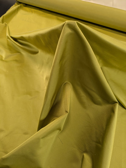 Scalamandre Serenity Pistachio Green Chartreuse 100% Silk Faille Texture Heavier - By The Yard