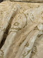 Scalamandre Old World Weavers Allegra Lampas III Ivory Brown Silk Heavy - By The Yard - MSRP USD 796/Y