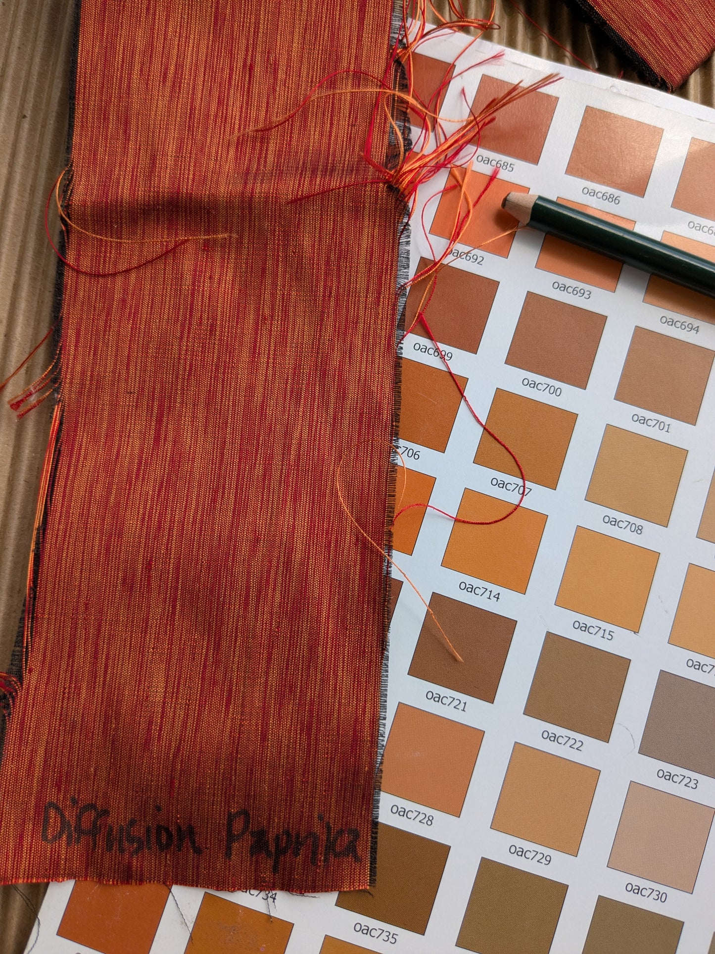 Scalamandre Hinson  Diffusion Taffeta Paprika Orange Red Silk Solid Texture MSRP USD294/y
