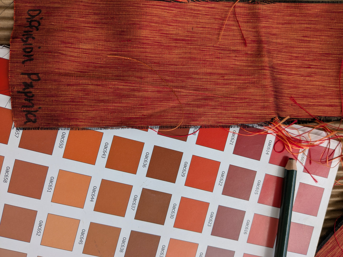 Scalamandre Hinson  Diffusion Taffeta Paprika Orange Red Silk Solid Texture MSRP USD294/y