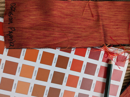 Scalamandre Hinson  Diffusion Taffeta Paprika Orange Red Silk Solid Texture MSRP USD294/y