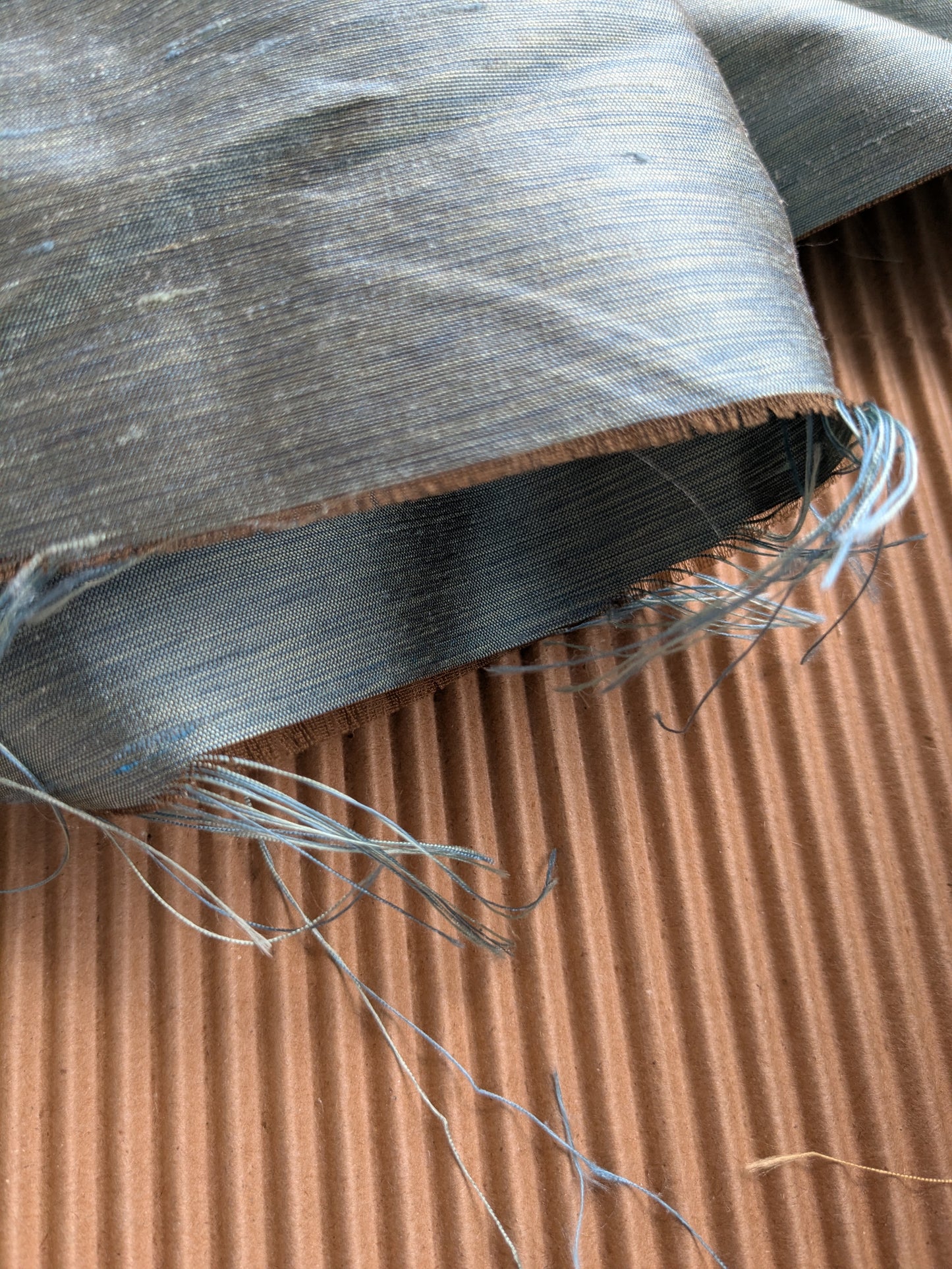 Scalamandre Hinson Diffusion Taffeta Teal Blue Silk Solid Texture MSRP USD294/y