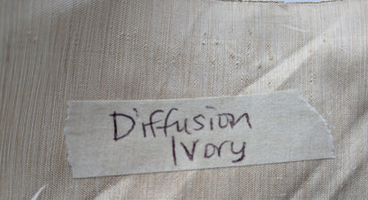 Scalamandre Hinson   Diffusion Taffeta Ivory Cream White Silk Solid Texture MSRP USD294/y