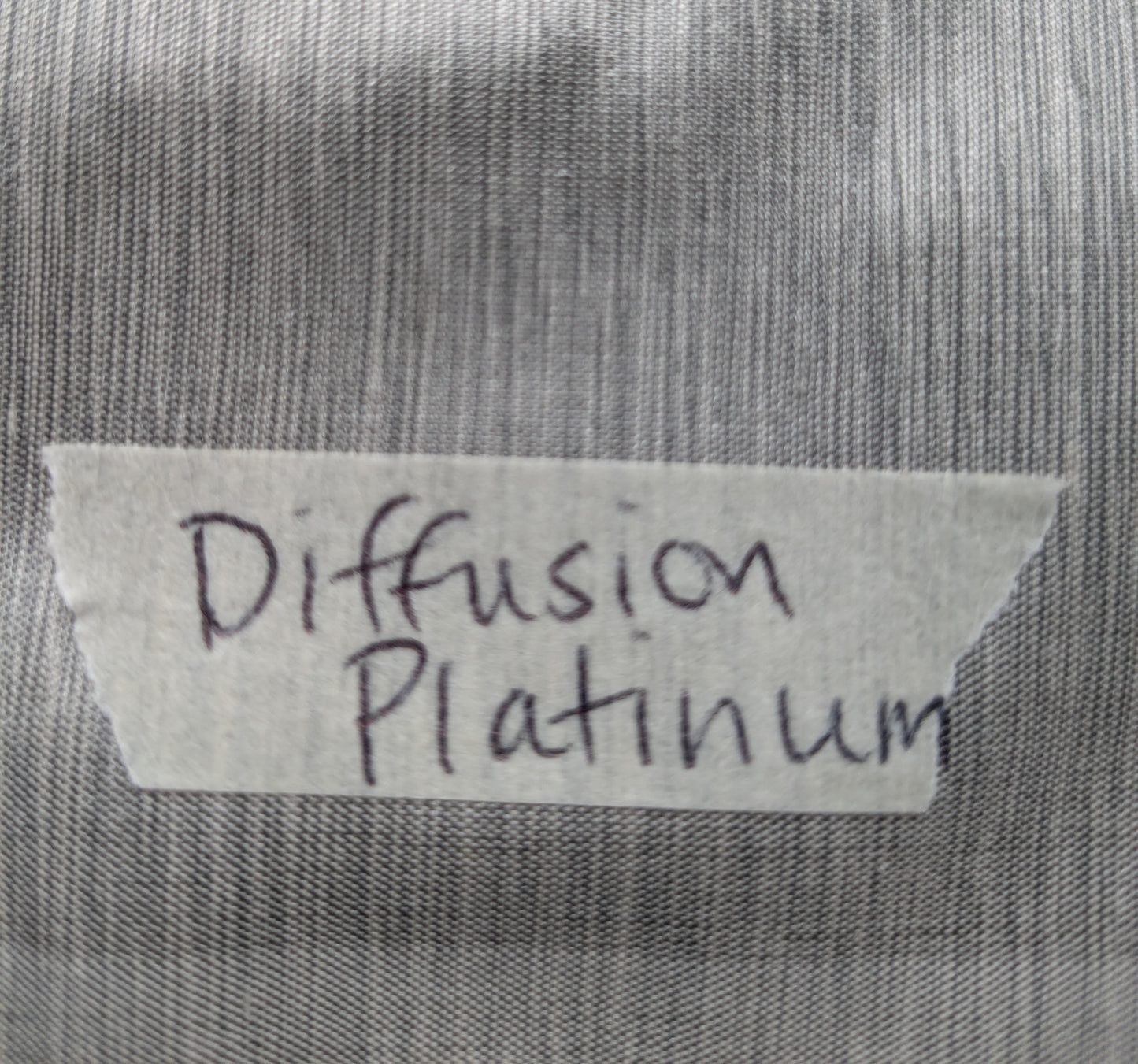 Scalamandre Hinson  Diffusion Taffeta Platinum Silver Grey Iridescent Silk Taffeta Texture MSRP USD294/y