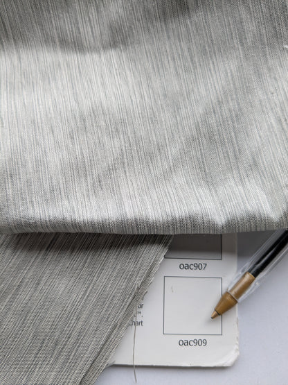 Scalamandre Hinson  Diffusion Taffeta Platinum Silver Grey Iridescent Silk Taffeta Texture MSRP USD294/y
