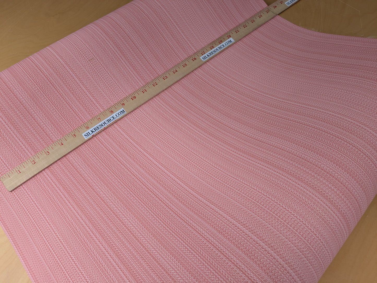 Scalamandre Aria Strie Coral Pink Wallpaper 5 Yards Single Roll MSRP USD 126/single Roll