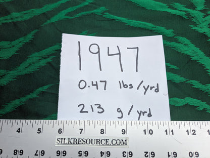 Jungle Zebra Safari Cheetah Tiger Silk Lampas Emerald Green Animal Skin By Yard