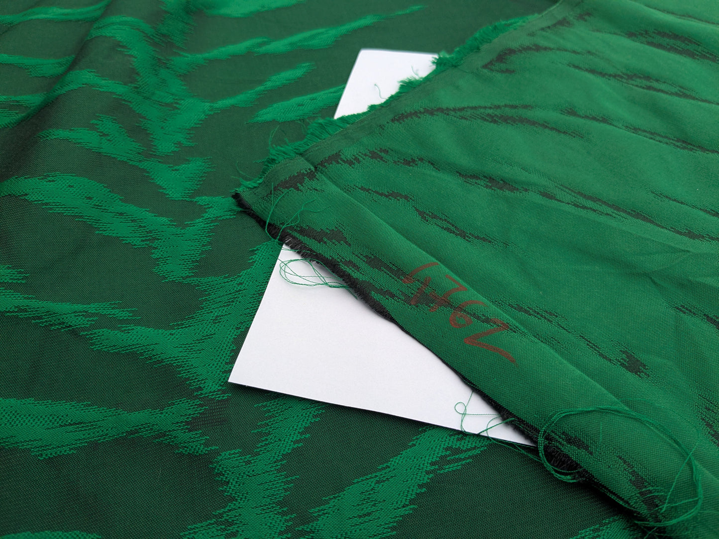 Jungle Zebra Safari Cheetah Tiger Silk Lampas Emerald Green Animal Skin By Yard