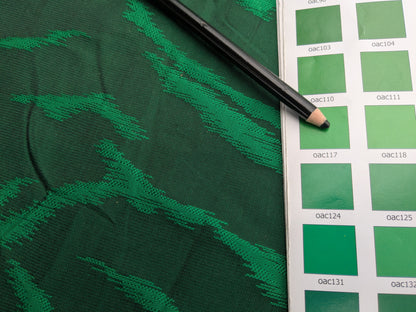 Jungle Zebra Safari Cheetah Tiger Silk Lampas Emerald Green Animal Skin By Yard