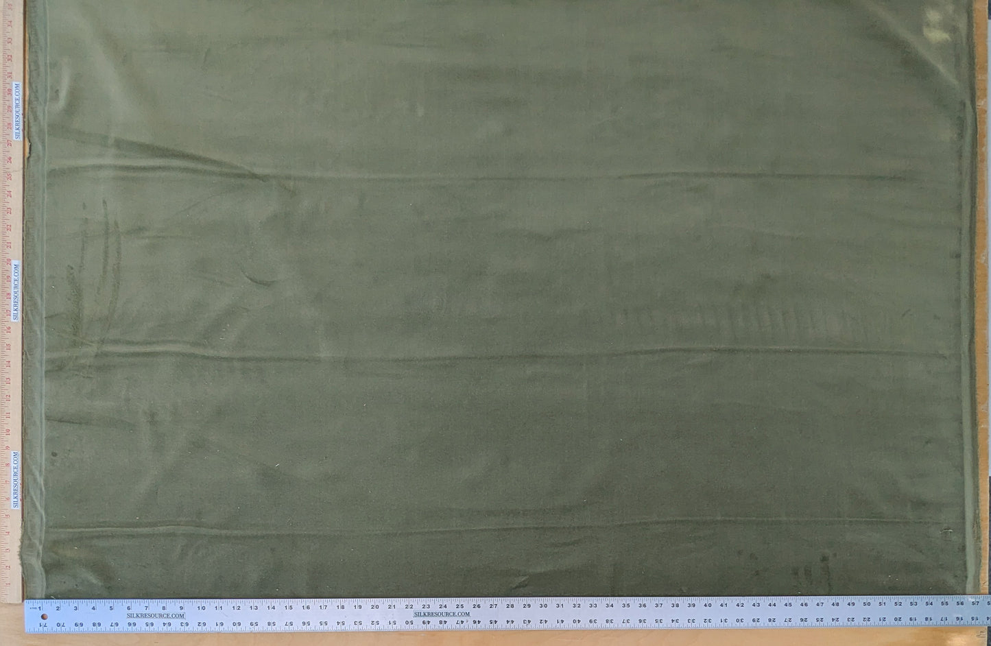Designer High End Woodland Velvet in Golden Grass Green 100% Cotton Velvet By yard