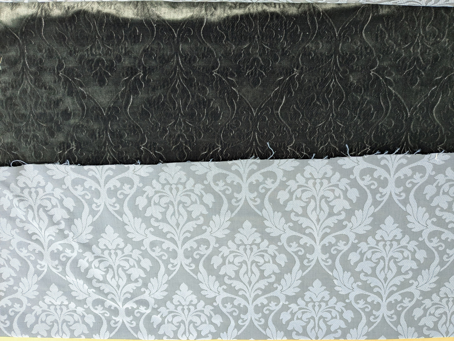 Palazzo Grassi Gaufrage Silk Velvet & Cut Velvet Olive Green Renaissance Damask MSRP $1000+/yard