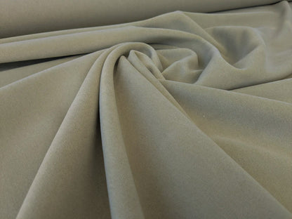 Mongolian steppe Wool Cashmere Blend Gray Palest Green Velvet Solid MSRP USD 824/yard - By The Yard