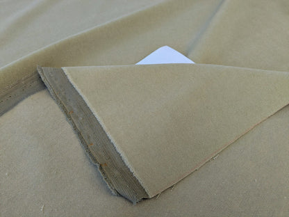 Mongolian steppe Wool Cashmere Blend Gray Palest Green Velvet Solid MSRP USD 824/yard - By The Yard
