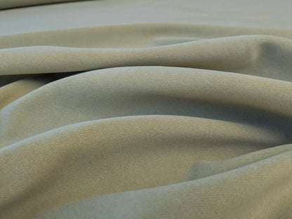 Mongolian steppe Wool Cashmere Blend Gray Palest Green Velvet Solid MSRP USD 824/yard - By The Yard