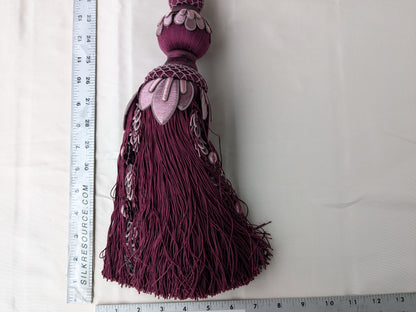 AMETHYSTE Colorway Samuel and Sons Palais Silk Tieback With Jasmines Silk Cotton Wood - MSRP USD 1300 Each - Special Order