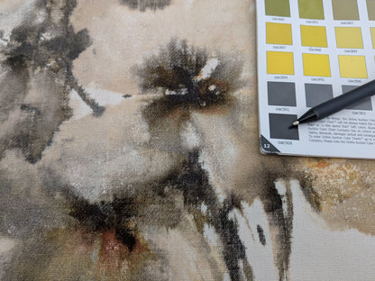 Scalamandre Lynton Almond Brown White 100% Cotton Floral - By the yard