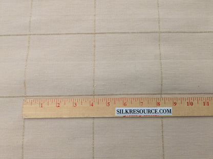Scalamandre William Check Tan on Beige Cotton Reversible Plaid Check - by the yard