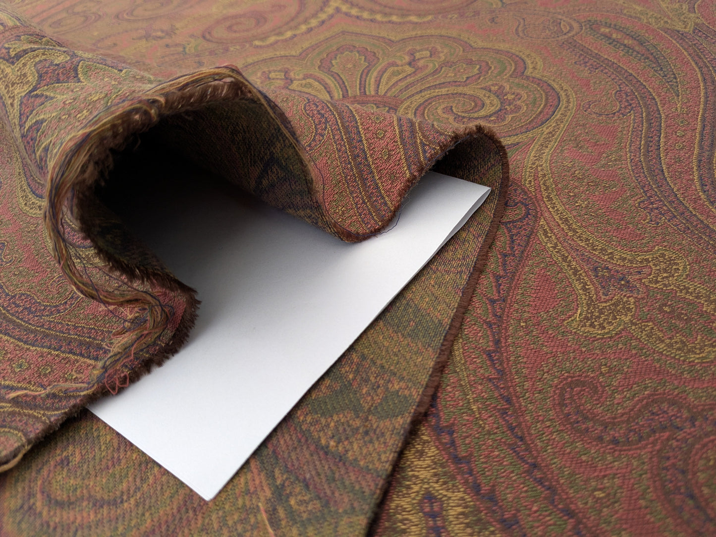 Scalamandre Akebia Rose Paisley Red Renaissance Historical Cotton - By the yard